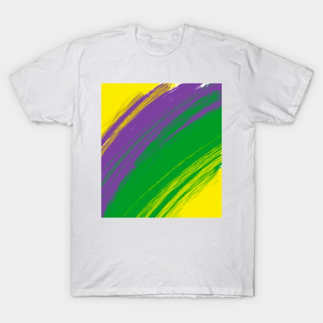 Mardi Gras Abstract T-Shirt by Stephanie Kennedy 